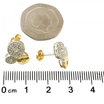9ct gold Diamond Stud Earrings